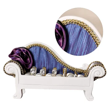 1pc Sofa Model Jewelry Display Rack Resin Crafts Ring Storage Holder Jewelry Display Stand (Blue)
1pc Sofa Model Jewelry Display Rack Resin Crafts Ring Storage Holder Jewelry Display Stand (Blue)