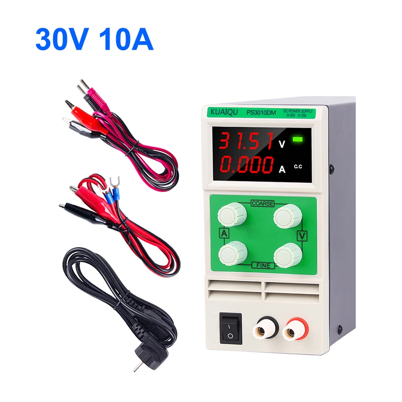 Lab Adjustable Power Digital Display DC Voltage Regulator Switch Laboratory Bench Power Supply 220V 30V 10A Current Stabilizer
Lab Adjustable Power Digital Display DC Voltage Regulator Switch Laboratory Bench Power Supply 220V 30V 10A Current Stabilizer