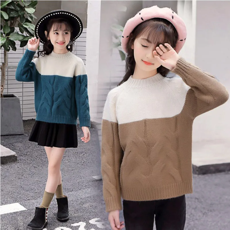 Patchwork Knit Sweaters For Teenage Girls 3D Pattern Autumn 2019 Knitting Sweater Clothing Children Winter Tops Clothing 6 8 10Y
Patchwork Knit Sweaters For Teenage Girls 3D Pattern Autumn 2019 Knitting Sweater Clothing Children Winter Tops Clothing 6 8 10Y