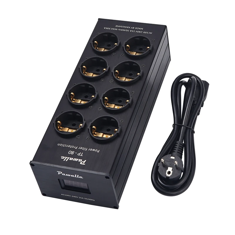 2021 Audio Noise AC Power Filter Power Conditioner Power Purifier Surge Protection with EU Outlets Power Strip For AMP
2021 Audio Noise AC Power Filter Power Conditioner Power Purifier Surge Protection with EU Outlets Power Strip For AMP