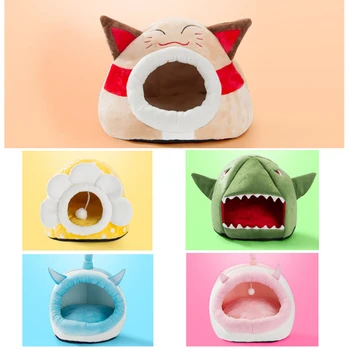 Cartoon Soft Pet Dog Cat Tent House Kennel Winter Warm Nest Foldable Sleeping Mat Mat Cloth Plush Puppy Cat Bed Puppy House
Cartoon Soft Pet Dog Cat Tent House Kennel Winter Warm Nest Foldable Sleeping Mat Mat Cloth Plush Puppy Cat Bed Puppy House