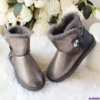 New Genuine Sheepskin Leather Snow Boots Natural Fur Botas Mujer 100% Real Wool Warm Winter Boots Fashion Women Ankle Boots 
New Genuine Sheepskin Leather Snow Boots Natural Fur Botas Mujer 100% Real Wool Warm Winter Boots Fashion Women Ankle Boots