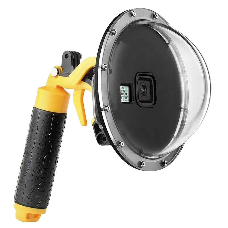 Diving Dome Port Waterproof Housing Case Cover Trigger Float Grip for GoPro Hero 8 Black Go Pro 8 Accessory
Diving Dome Port Waterproof Housing Case Cover Trigger Float Grip for GoPro Hero 8 Black Go Pro 8 Accessory