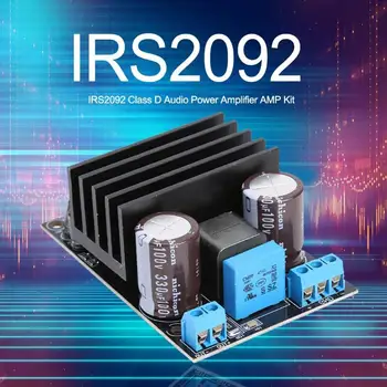 IRS2092 200W 20A Class D Mono Channel Audio Power Amplifier Assembled Board Module Video Operational Amplifier Chips
IRS2092 200W 20A Class D Mono Channel Audio Power Amplifier Assembled Board Module Video Operational Amplifier Chips