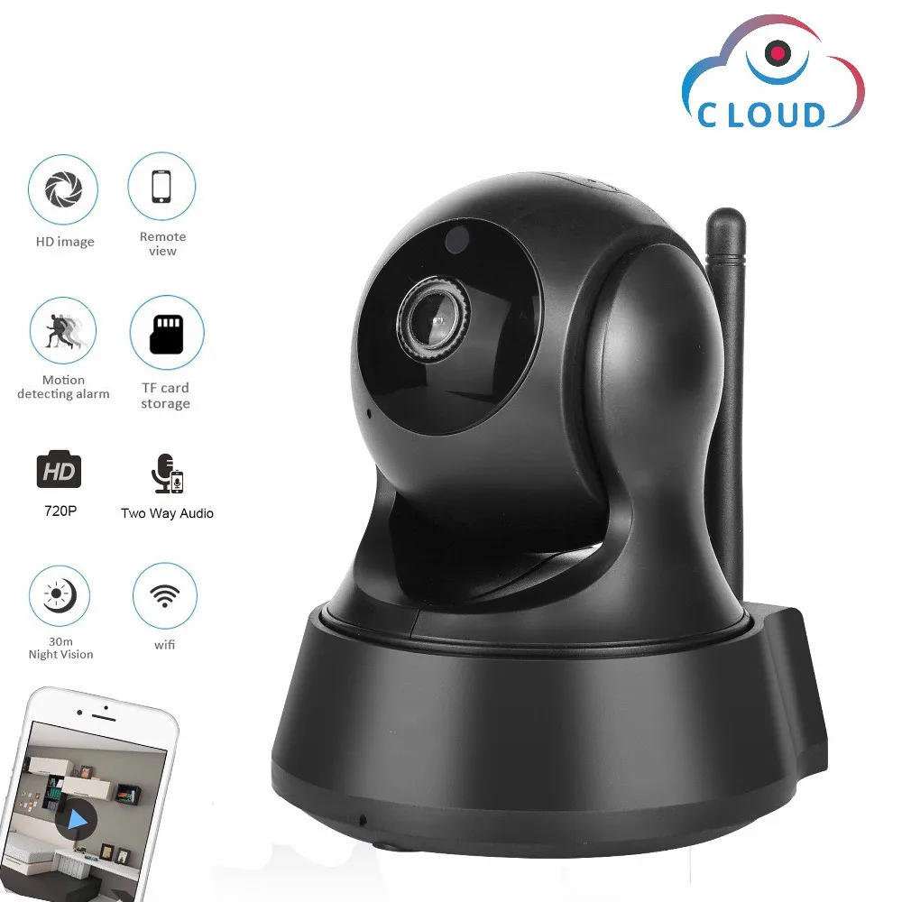 720P Cloud Mini IP Camera Home Wireless Wifi Smart Home Black Video Camara Security Monitoring CCTV Network Night Vision Monitor
720P Cloud Mini IP Camera Home Wireless Wifi Smart Home Black Video Camara Security Monitoring CCTV Network Night Vision Monitor
