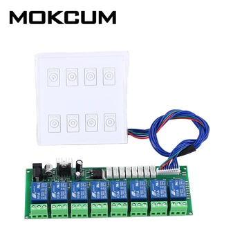 DC 24V 8Bit Capacitive Touch Switch 8-Channel Self-locking Relay Module Smart Home Controller
DC 24V 8Bit Capacitive Touch Switch 8-Channel Self-locking Relay Module Smart Home Controller