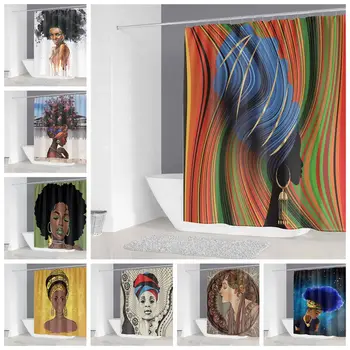 2020 African Women Style Bathroom Home Decoration Thick Waterproof Curtains With 12pcs Curtain Hooks Rings 180cm*200cm 
2020 African Women Style Bathroom Home Decoration Thick Waterproof Curtains With 12pcs Curtain Hooks Rings 180cm*200cm