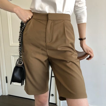 Khaki short pants summer office ladies chiffon shorts high quality casual Wide Leg pants 2020 new
Khaki short pants summer office ladies chiffon shorts high quality casual Wide Leg pants 2020 new