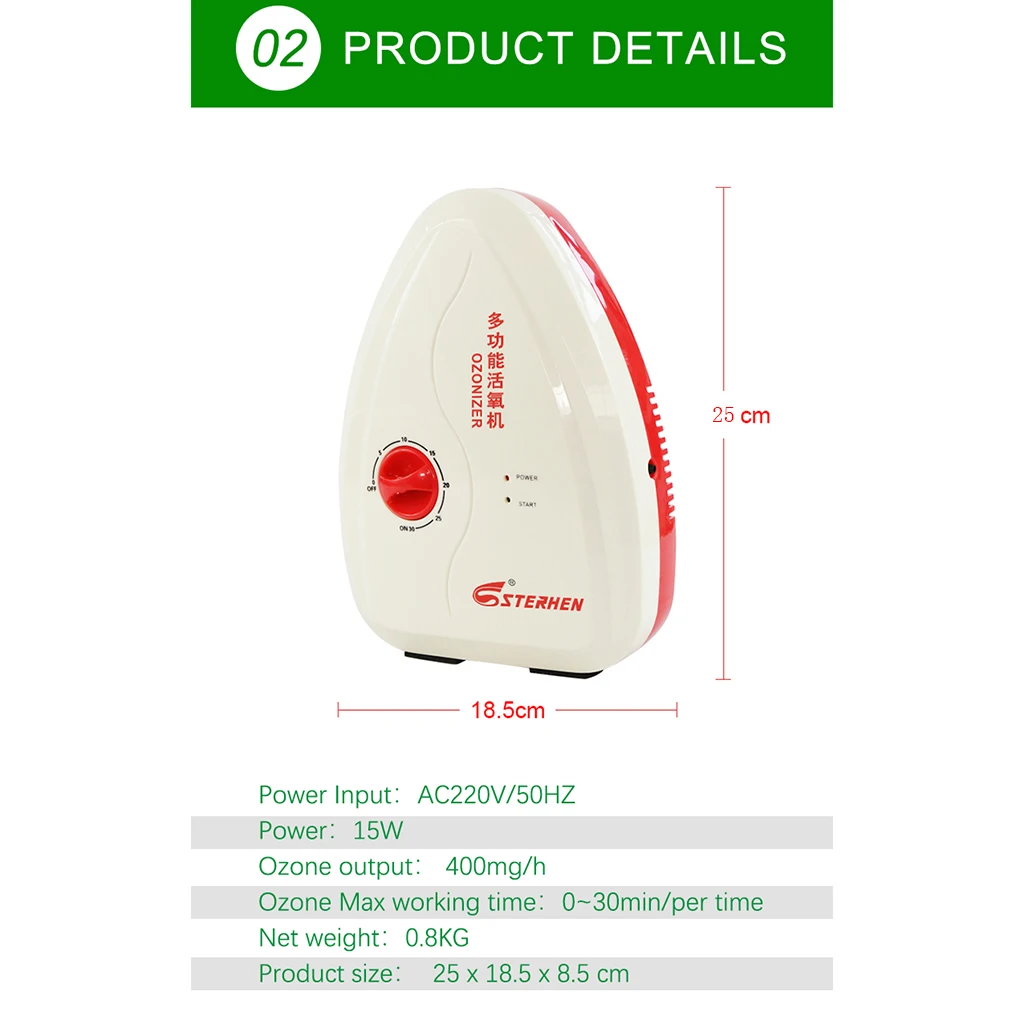 Universal Air Purifier Ozone Disinfection Disinfector Ozone Generator 220V Universal Air Purifier Ozone Disinfection Disinfector Ozone Generator 220V