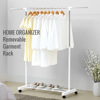 Rolling Clothes Rack Removable Garment Rack Holder Storage Organizer with Bottom Shelf Adjustable Height Length for Home Bedroom
Rolling Clothes Rack Removable Garment Rack Holder Storage Organizer with Bottom Shelf Adjustable Height Length for Home Bedroom