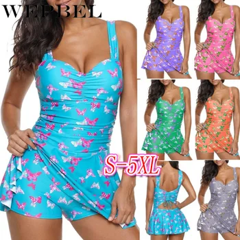 WEPBEL Women's Slim One-Piece Push Up Dress Butterfly Printed Swimsuit Swimwear Set
WEPBEL Women's Slim One-Piece Push Up Dress Butterfly Printed Swimsuit Swimwear Set