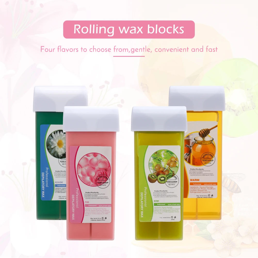 100ml Roll on Wax Cartridge for Hair Removal Hot Depilatory Warmer Heater Waxing - 4 Kinds of Scents Wax Strips Wax Depilation
100ml Roll on Wax Cartridge for Hair Removal Hot Depilatory Warmer Heater Waxing - 4 Kinds of Scents Wax Strips Wax Depilation