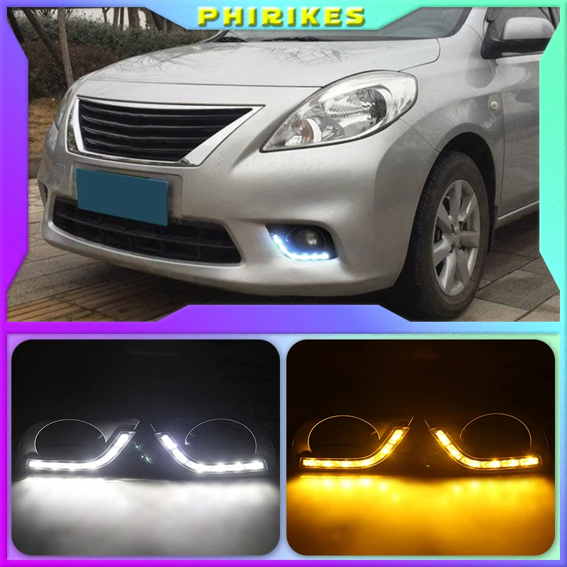 Дневные ходовые огни дневного света, противотуманные фары 2 шт. для Nissan Almera латио Sunny, Versa 2011 2012 2013
Дневные ходовые огни дневного света, противотуманные фары 2 шт. для Nissan Almera латио Sunny, Versa 2011 2012 2013