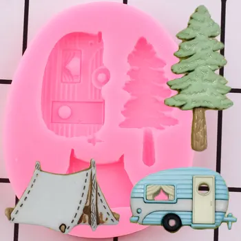 Camping Trailer Tent Silicone Molds Fondant Cake Decorating Tools Tree Car Cupcake Candy Polymer Clay Chocolate Gumpaste Moulds
Camping Trailer Tent Silicone Molds Fondant Cake Decorating Tools Tree Car Cupcake Candy Polymer Clay Chocolate Gumpaste Moulds