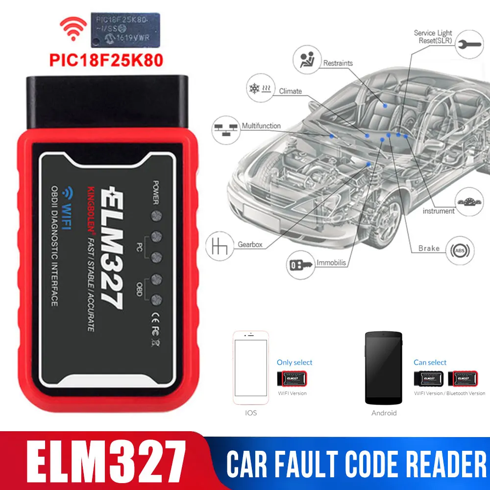 Car accessories ELM327 v1.5 OBD2 Car Diagnostic Tool ELM 327 Bluetooth code reader Scanner For Android/IOS For OBD2 Protocol
Car accessories ELM327 v1.5 OBD2 Car Diagnostic Tool ELM 327 Bluetooth code reader Scanner For Android/IOS For OBD2 Protocol