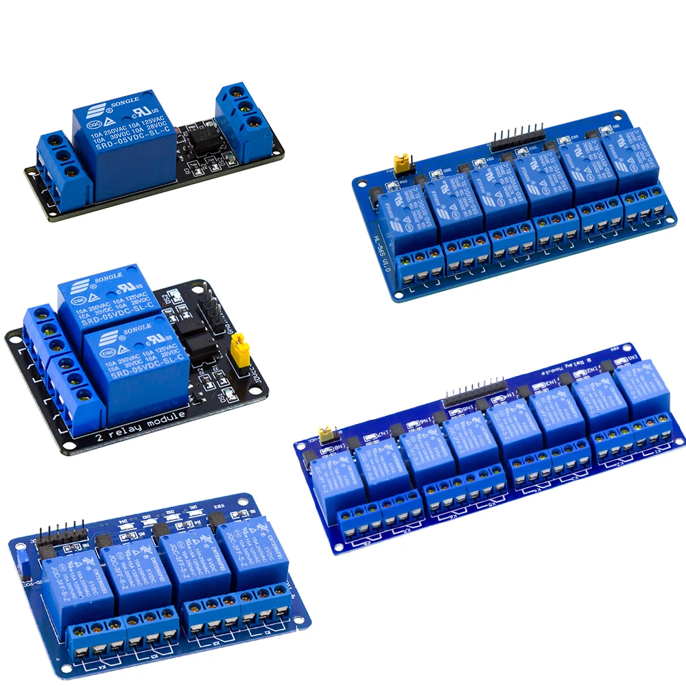 1/2/4/6/8 Channel Relay Module with light coupling/Optocoupler Relay Output 1/2/4/6/8 Way Relay Module 5V for Arduino
1/2/4/6/8 Channel Relay Module with light coupling/Optocoupler Relay Output 1/2/4/6/8 Way Relay Module 5V for Arduino