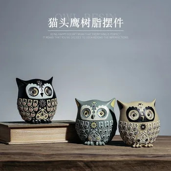 Nordic retro simulation resin owl small ornaments crafts jewelry simple miniature home decoration living room decoration statue
Nordic retro simulation resin owl small ornaments crafts jewelry simple miniature home decoration living room decoration statue
