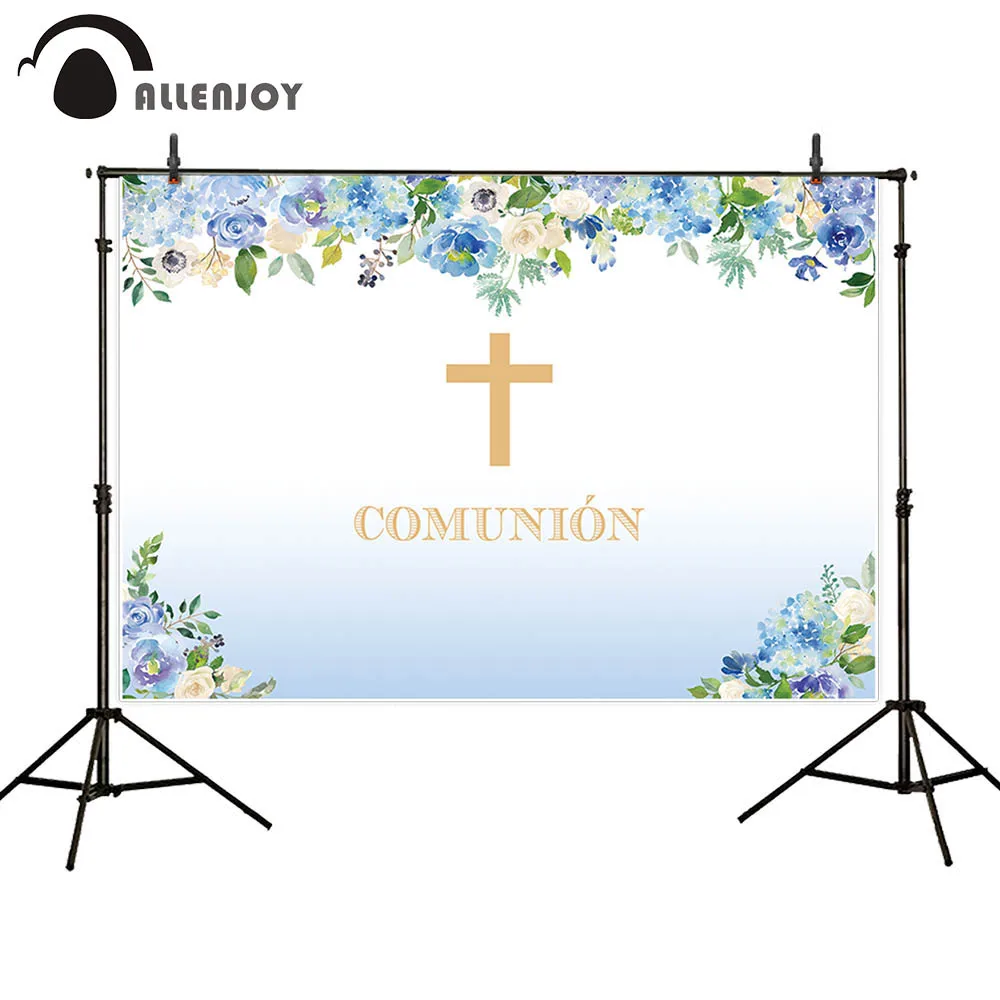 Allenjoy comunion backdrop Cross white and blue flowers custom backdrop photocall for a photo shoot new photographic backdrops
Allenjoy comunion backdrop Cross white and blue flowers custom backdrop photocall for a photo shoot new photographic backdrops