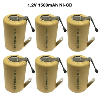 6-15pcs 4/5SC SubC 1.2V 1500mAh SC Ni-CD Rechargeable Battery Cell with Welding Tabs for Power Tools Battery Electric Toys
6-15pcs 4/5SC SubC 1.2V 1500mAh SC Ni-CD Rechargeable Battery Cell with Welding Tabs for Power Tools Battery Electric Toys