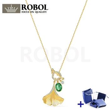 High Quality Original SWA Necklace with Original Marking STUNNING GINKO Necklace Box Set Women Jewelry Gift Free Shipping
High Quality Original SWA Necklace with Original Marking STUNNING GINKO Necklace Box Set Women Jewelry Gift Free Shipping