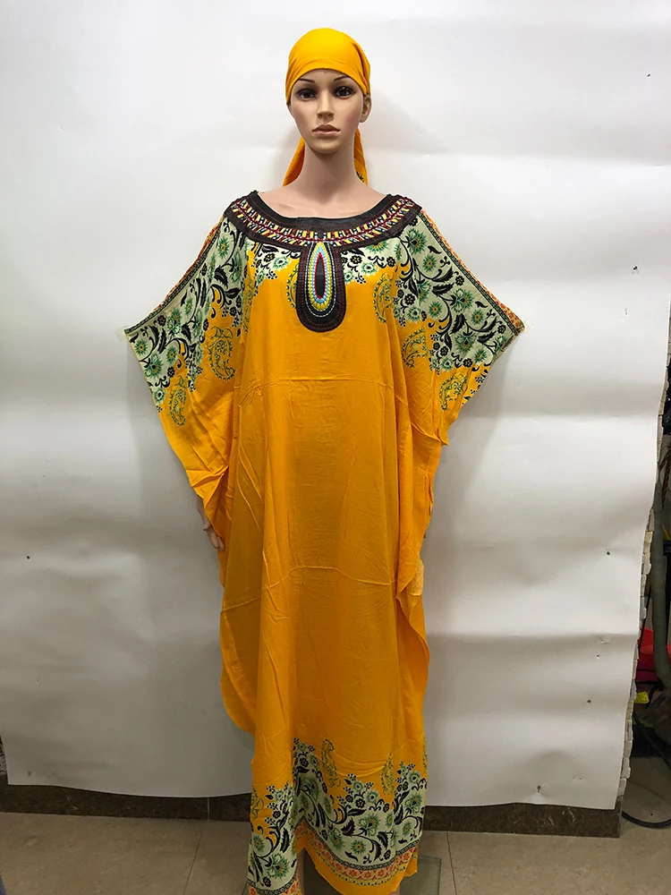 NEW Fashion Africa style Europe abaya With Scarf Long Dashiki Printing Dress Kalama Loose And Comfortable Muslim Robe For Lady NEW Fashion Africa style Europe abaya With Scarf Long Dashiki Printing Dress Kalama Loose And Comfortable Muslim Robe For Lady