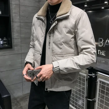 Winter New Jacket Men's Slim Warm Thick Parka Men Fashion Solid Color Casual Lamb Hair Jacket Man Streetwear Cotton Coat Men
Winter New Jacket Men's Slim Warm Thick Parka Men Fashion Solid Color Casual Lamb Hair Jacket Man Streetwear Cotton Coat Men