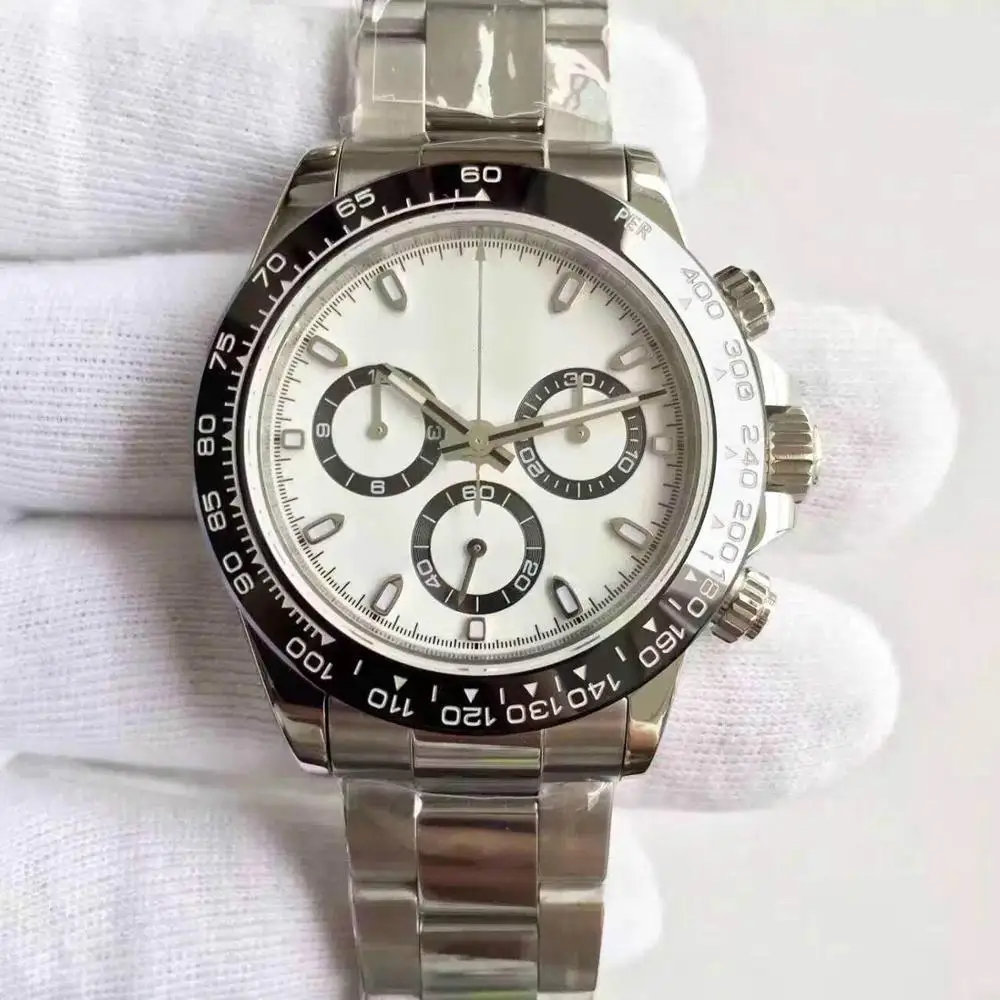 AAAhigh quality Ceramic 6 Colck Crown White Color Cal.2813 Automatic Mechanical Solid strap Men's Wristwatch
AAAhigh quality Ceramic 6 Colck Crown White Color Cal.2813 Automatic Mechanical Solid strap Men's Wristwatch