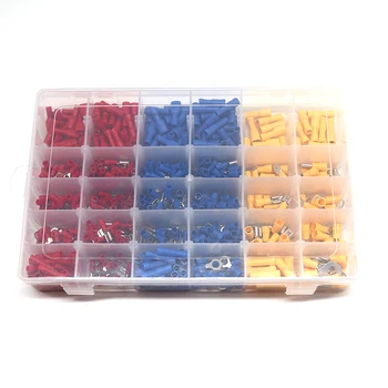 720pcs PVC Insulated Terminals Electrical Crimp Connector Butt Spade Ring Fork Set Spade/Butt Support Wholesale Dropshipping
720pcs PVC Insulated Terminals Electrical Crimp Connector Butt Spade Ring Fork Set Spade/Butt Support Wholesale Dropshipping