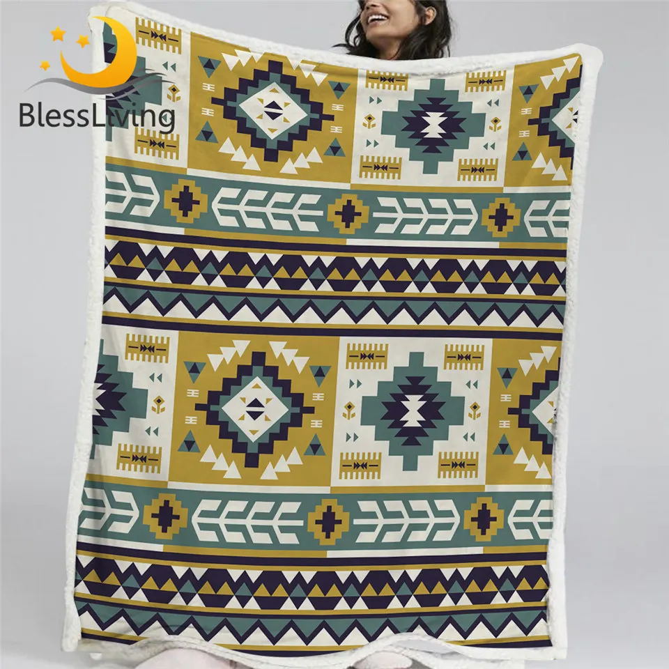 BlessLiving Aztec Blankets For Beds Ethnic Sherpa Fleece Blanket Oriental Geometric Linen Blanket Retro Custom Blanket Cobertor
BlessLiving Aztec Blankets For Beds Ethnic Sherpa Fleece Blanket Oriental Geometric Linen Blanket Retro Custom Blanket Cobertor