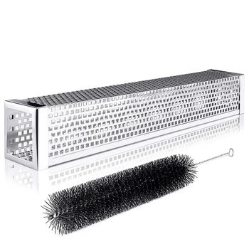 Pellet Smoker Tube - 12inch 304 Stainless Steel for Cold or Hot Smoking Wood Pellet Tube Smoker, Work with All Grills or Smokers
Pellet Smoker Tube - 12inch 304 Stainless Steel for Cold or Hot Smoking Wood Pellet Tube Smoker, Work with All Grills or Smokers