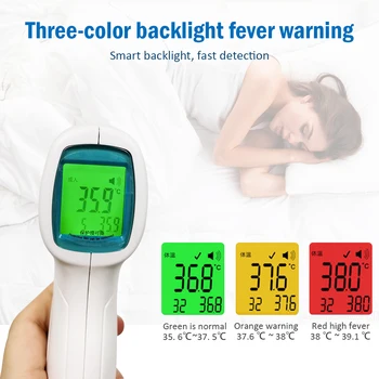 Forehead Thermometer Handheld Infrared Sensor Non-contact Fast Measurement Thermometer Gun Automatic Shutdown Backlight Display
Forehead Thermometer Handheld Infrared Sensor Non-contact Fast Measurement Thermometer Gun Automatic Shutdown Backlight Display