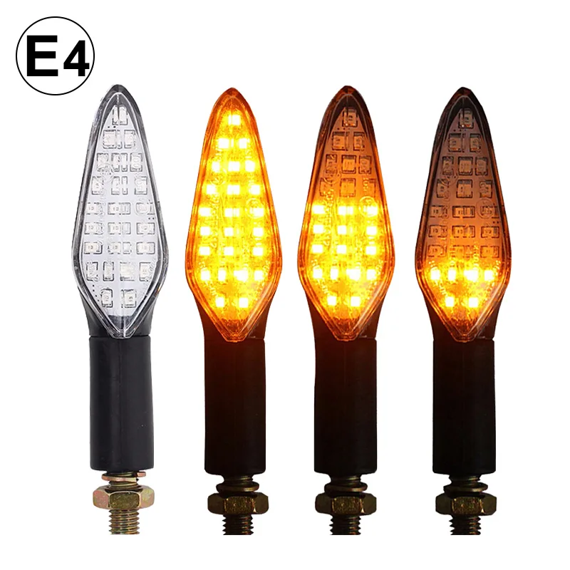 EMark Motorcycle Turn Signals E4 Motorcycle Light 20LED Approved Motorcycle Flasher Built Relay Turn Signal Indicator Waterproof
EMark Motorcycle Turn Signals E4 Motorcycle Light 20LED Approved Motorcycle Flasher Built Relay Turn Signal Indicator Waterproof