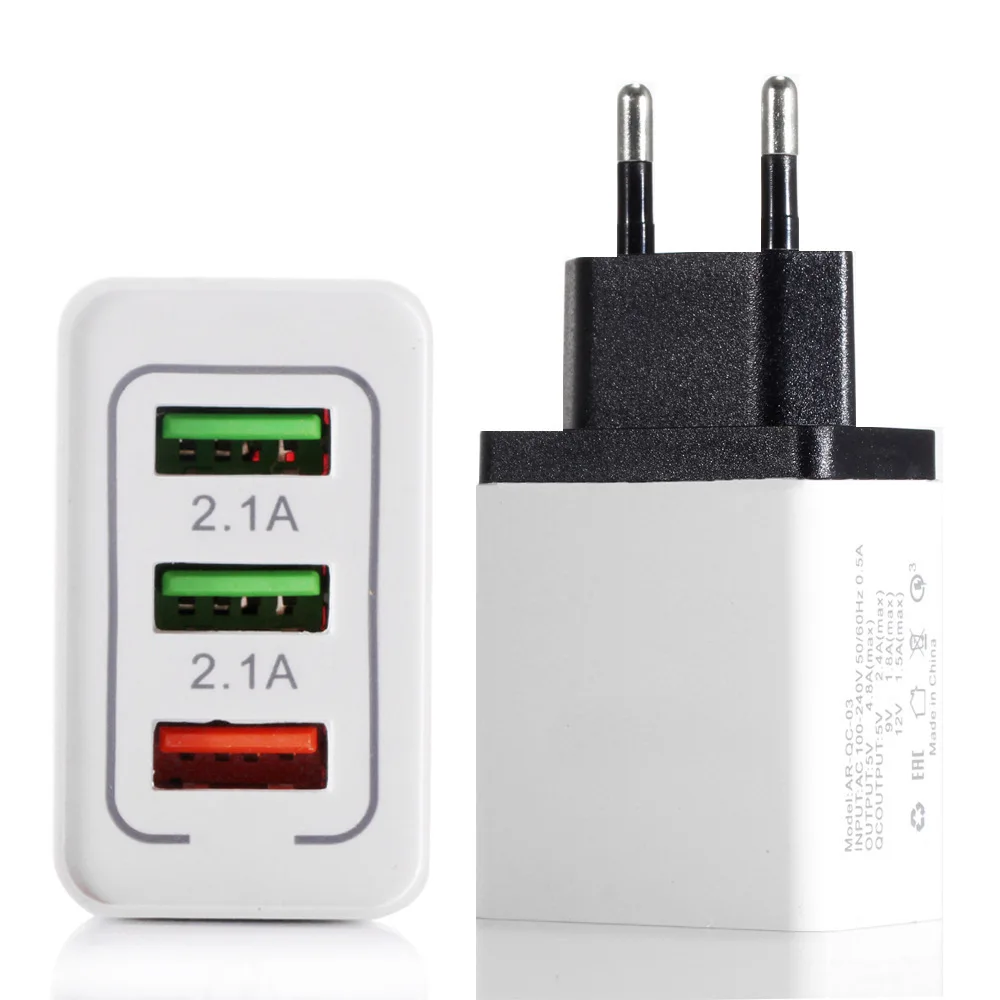 Universal 3 USB Quick Charge QC 3.0 Mobile Phone Fast Charging for Iphone Xs Max Xr 6 7 8 Plus EU US Plug Charger for Samsug A70
Universal 3 USB Quick Charge QC 3.0 Mobile Phone Fast Charging for Iphone Xs Max Xr 6 7 8 Plus EU US Plug Charger for Samsug A70