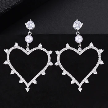LARRAURI Luxury Romantic Bijoux Pearl Heart Pendant Earrings for Women Bridal Wedding Appointment Anniversary Accessories
LARRAURI Luxury Romantic Bijoux Pearl Heart Pendant Earrings for Women Bridal Wedding Appointment Anniversary Accessories