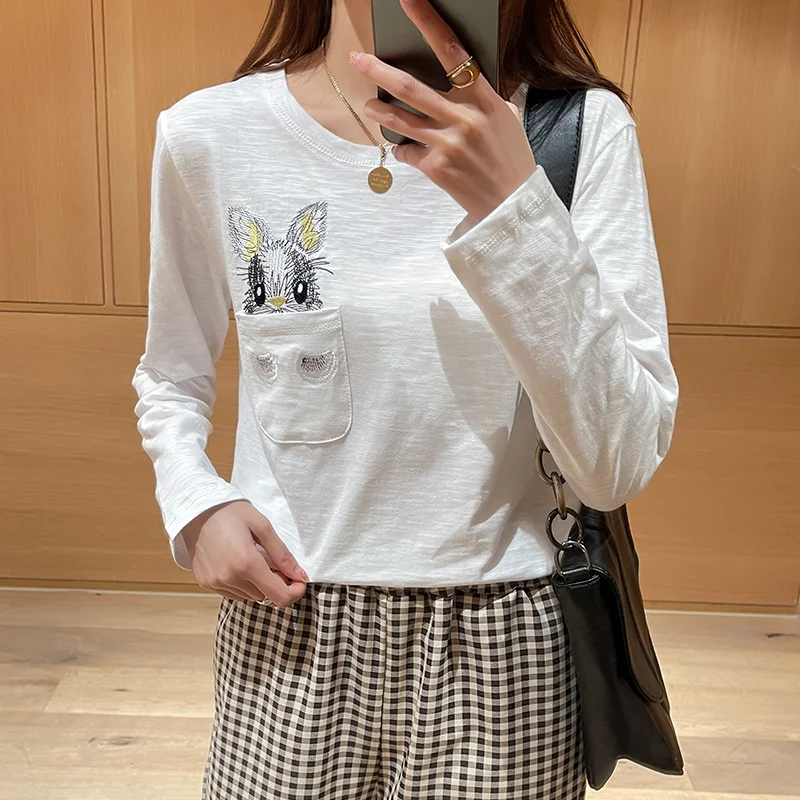 2021 Autumn Women's T-shirt New Loose Printing Round Neck Long-sleeved T-shirt Bottoming Top Casual Qm*
2021 Autumn Women's T-shirt New Loose Printing Round Neck Long-sleeved T-shirt Bottoming Top Casual Qm*