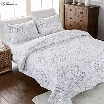 LeRadore 3Pcs Pure Cotton Coverlet Sets Comforter Bedspread Pillowcases Embroidery European Quilted Bedspread Set Queen Size
LeRadore 3Pcs Pure Cotton Coverlet Sets Comforter Bedspread Pillowcases Embroidery European Quilted Bedspread Set Queen Size