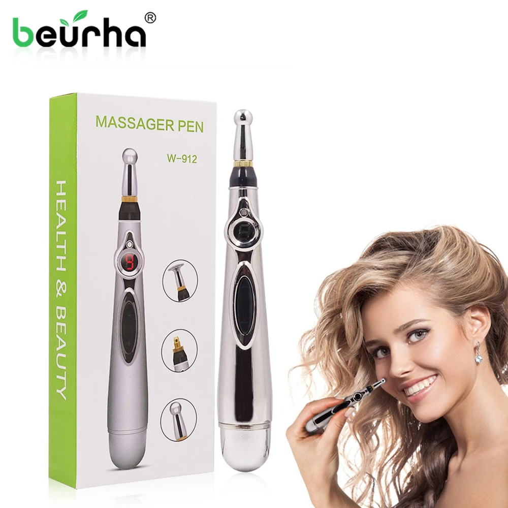 Electric Massage Pen Acupuncture Point Meridian Energy Pen Body Joint Pain Relieving Magnet Therapy Heal Massager Health Care 
Electric Massage Pen Acupuncture Point Meridian Energy Pen Body Joint Pain Relieving Magnet Therapy Heal Massager Health Care