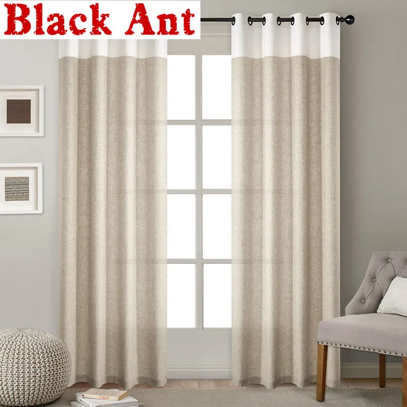 Japanese Style Hemp Curtain Modern Pure Color Splice Khaki Linen Cloth Curtain for Bedroom Living room Window Drapes Home ZH200F
Japanese Style Hemp Curtain Modern Pure Color Splice Khaki Linen Cloth Curtain for Bedroom Living room Window Drapes Home ZH200F