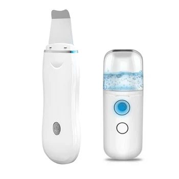 Ultrasonic Facial Scrubber Skin Peeling Cleaner+ Facial Mister Steamer Face Mist Sprayer Home Use Beauty Devices
Ultrasonic Facial Scrubber Skin Peeling Cleaner+ Facial Mister Steamer Face Mist Sprayer Home Use Beauty Devices