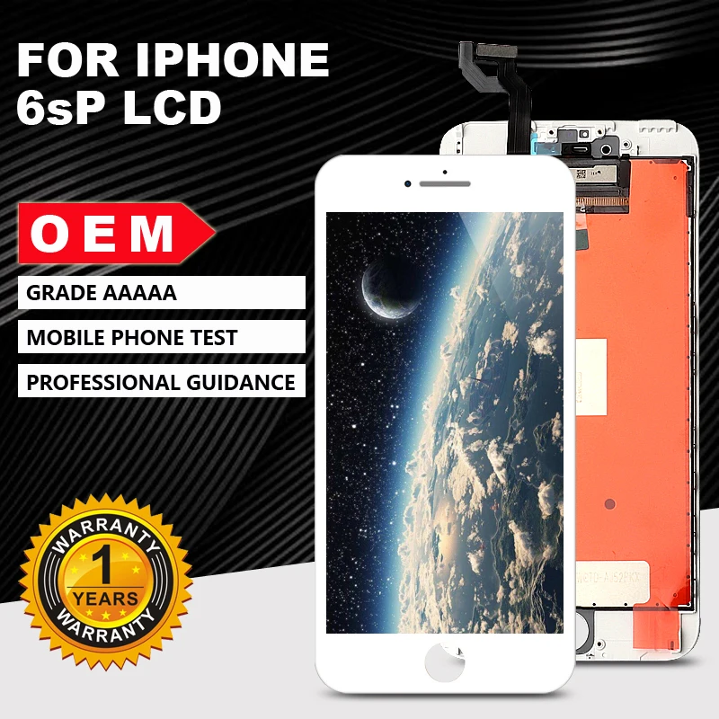 Grade AAA+++quality 100%OEM for iPhone 6s Plus screen 5.5 inch mobile phone screen for iPhone 6s Plus 100% P test+tools
Grade AAA+++quality 100%OEM for iPhone 6s Plus screen 5.5 inch mobile phone screen for iPhone 6s Plus 100% P test+tools