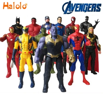 Halolo 30cm Marvel Avengers Endgame Thanos Spiderman Hulk Iron Man Captain America Thor Wolverine Action Figure Toys for Kid
Halolo 30cm Marvel Avengers Endgame Thanos Spiderman Hulk Iron Man Captain America Thor Wolverine Action Figure Toys for Kid