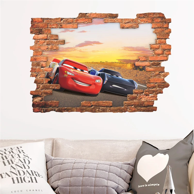 3D Effect Disney Cars 3 Mcqueen Broken Wall Stickers For Kids Rooms Home Decor Cartoon Wall Decal Pvc Mural Art Self Glue Poster
3D Effect Disney Cars 3 Mcqueen Broken Wall Stickers For Kids Rooms Home Decor Cartoon Wall Decal Pvc Mural Art Self Glue Poster