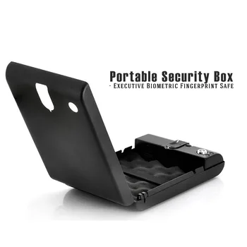 Fingerprint Safe Box Solid Steel Security Key Gun Valuables Jewelry Box Protable Security Biometric Fingerprint Safes Strongbox
Fingerprint Safe Box Solid Steel Security Key Gun Valuables Jewelry Box Protable Security Biometric Fingerprint Safes Strongbox