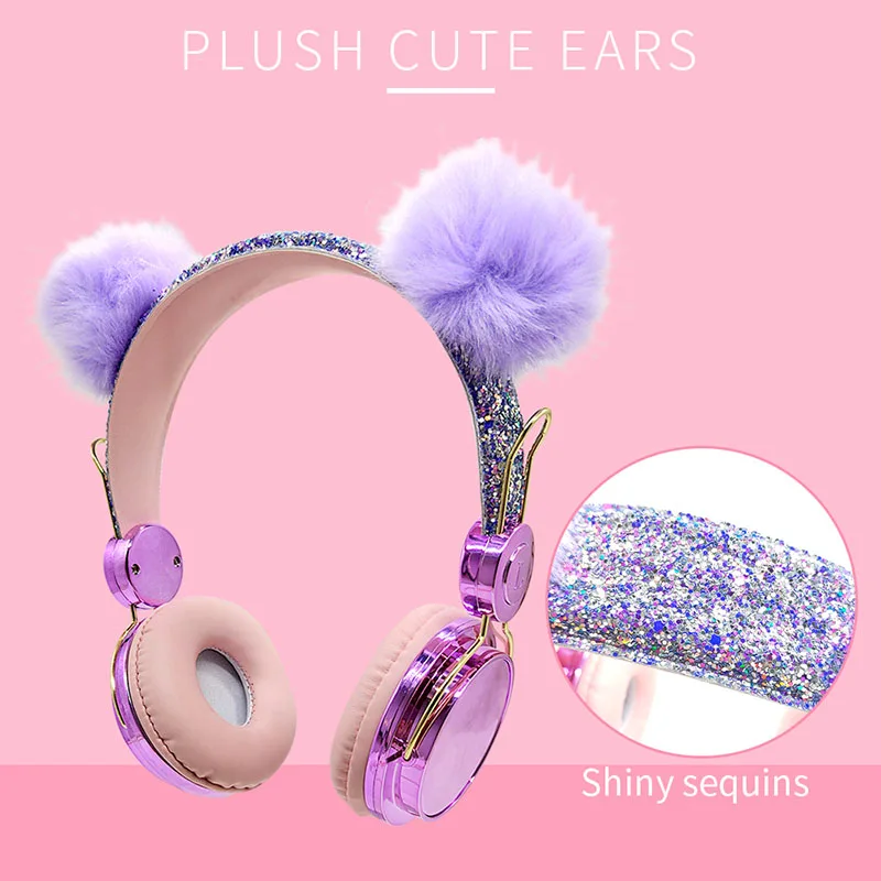 Fones de ouvido com microfone Pom Pom - Frete Grátis Fones de ouvido com microfone Pom Pom - Frete Grátis