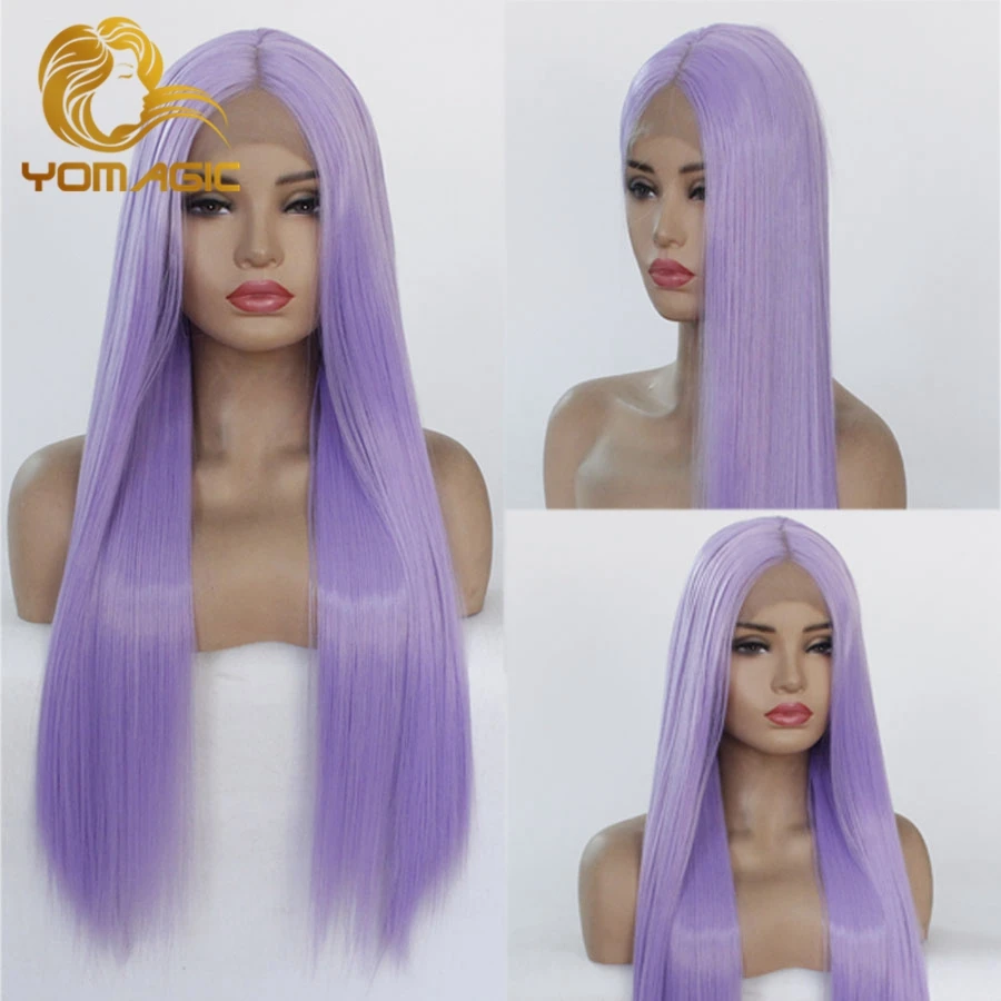 Yomagic Purple Color Lace Front Wigs for Women 180% Density Long Straight Realistic Glueless Lace Wig Nautral Hairline
Yomagic Purple Color Lace Front Wigs for Women 180% Density Long Straight Realistic Glueless Lace Wig Nautral Hairline