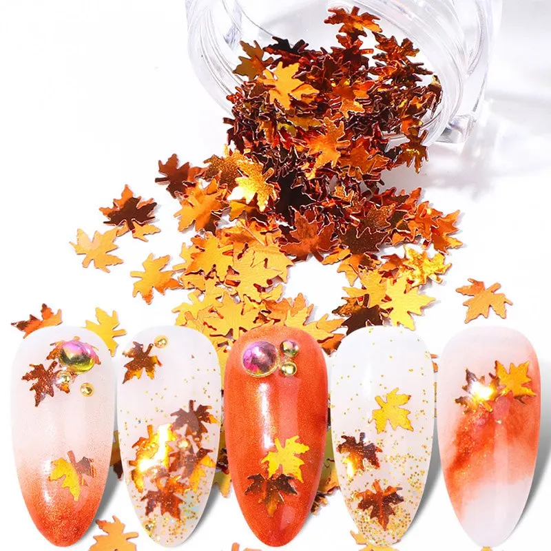 1Box Mirror Maple Leaf Flake Nail Glitter Holographic Paillette Chameleon Sequins Gradient Autumn Polish Manicure Decor
1Box Mirror Maple Leaf Flake Nail Glitter Holographic Paillette Chameleon Sequins Gradient Autumn Polish Manicure Decor