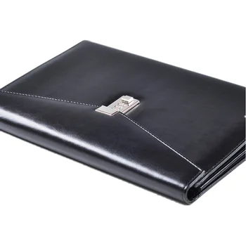 A4 creative high quality pu leather briefcase bag lock business file holder password padfolio
A4 creative high quality pu leather briefcase bag lock business file holder password padfolio