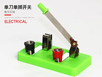 Single Pole Switch Middle School physical and electrical Experimental Teaching Instruments Single Throw Switch Factory Wholesale
Single Pole Switch Middle School physical and electrical Experimental Teaching Instruments Single Throw Switch Factory Wholesale
