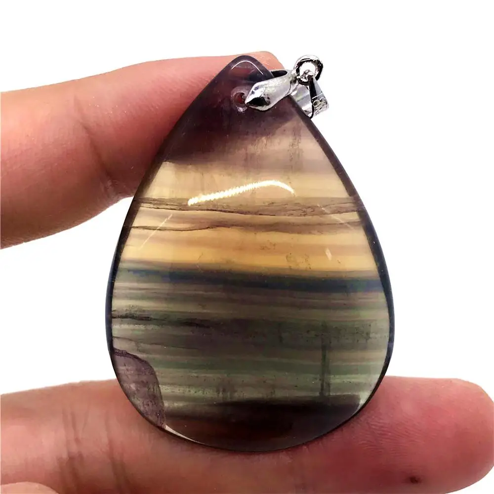 Real Natural Colorful Fluorite Necklace Pendant For Woman Man Crystal 49x37x18mm Water Drop Beads Rainbow Gemstone Jewelry AAAAA
Real Natural Colorful Fluorite Necklace Pendant For Woman Man Crystal 49x37x18mm Water Drop Beads Rainbow Gemstone Jewelry AAAAA