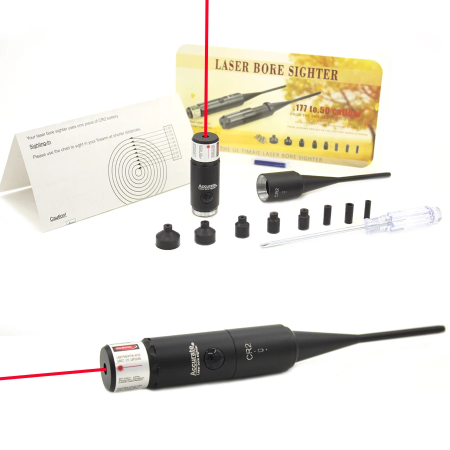 Red Laser BoreSighter Bore Sight Kit for .177 to .50 Caliber Scope Red Dot Kit Set Tools with Rotary switch Bore Sight Set
Red Laser BoreSighter Bore Sight Kit for .177 to .50 Caliber Scope Red Dot Kit Set Tools with Rotary switch Bore Sight Set